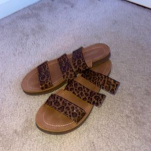 Cheetah Cushionaire Sandals/ Slides